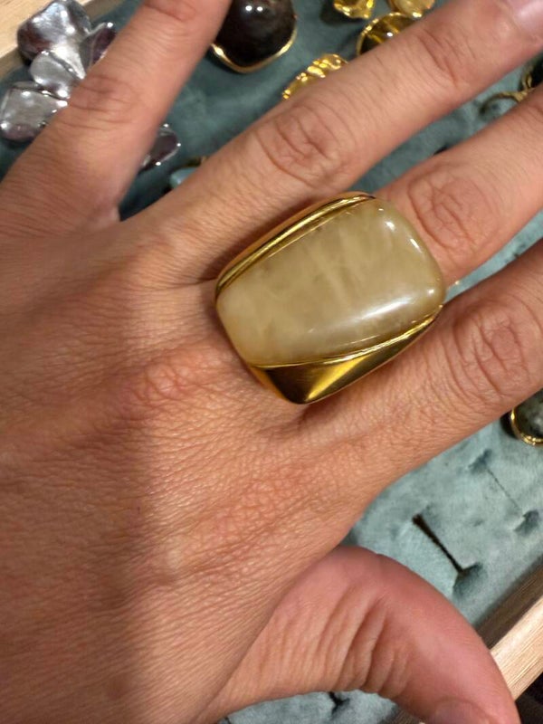 Anillo cuadrado acero