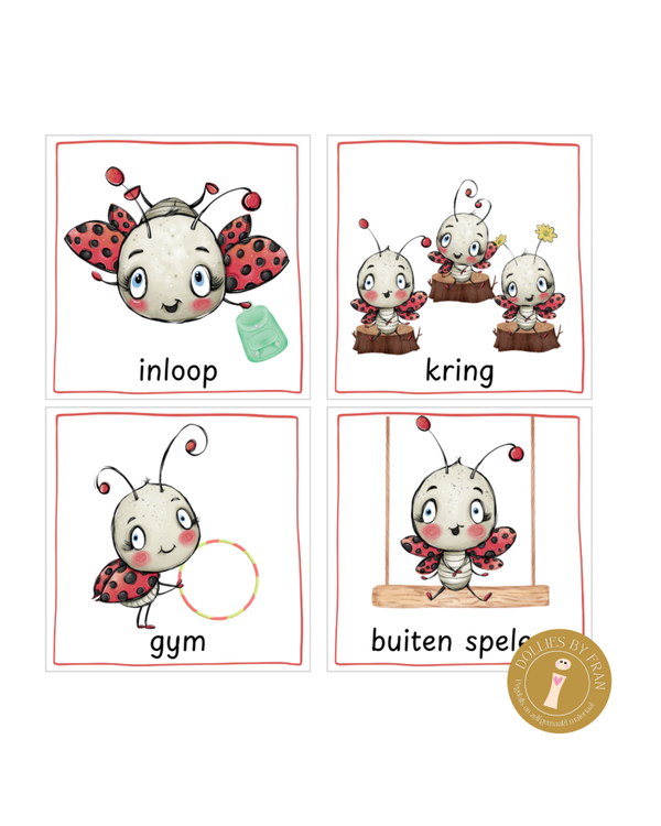 Dagritmekaarten Dotje Lieveheersbeestje