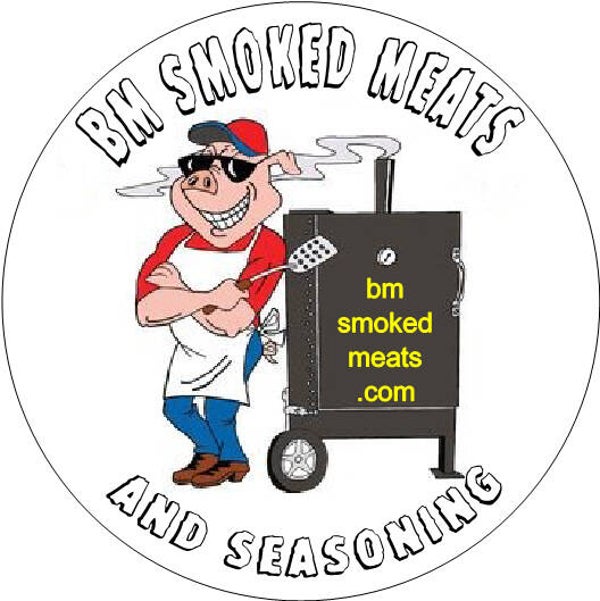 3" round pig smoker sticker