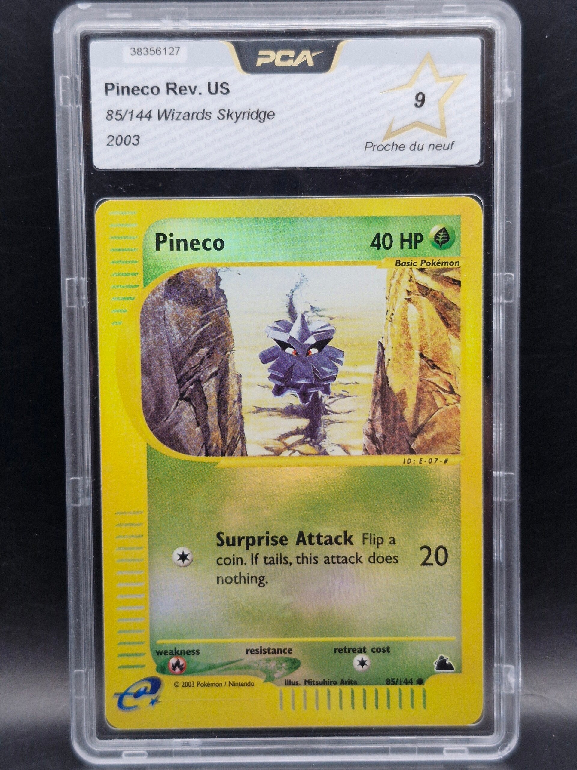 Pineco reverse holo wizards skyridge 2003 #85 PCA 9