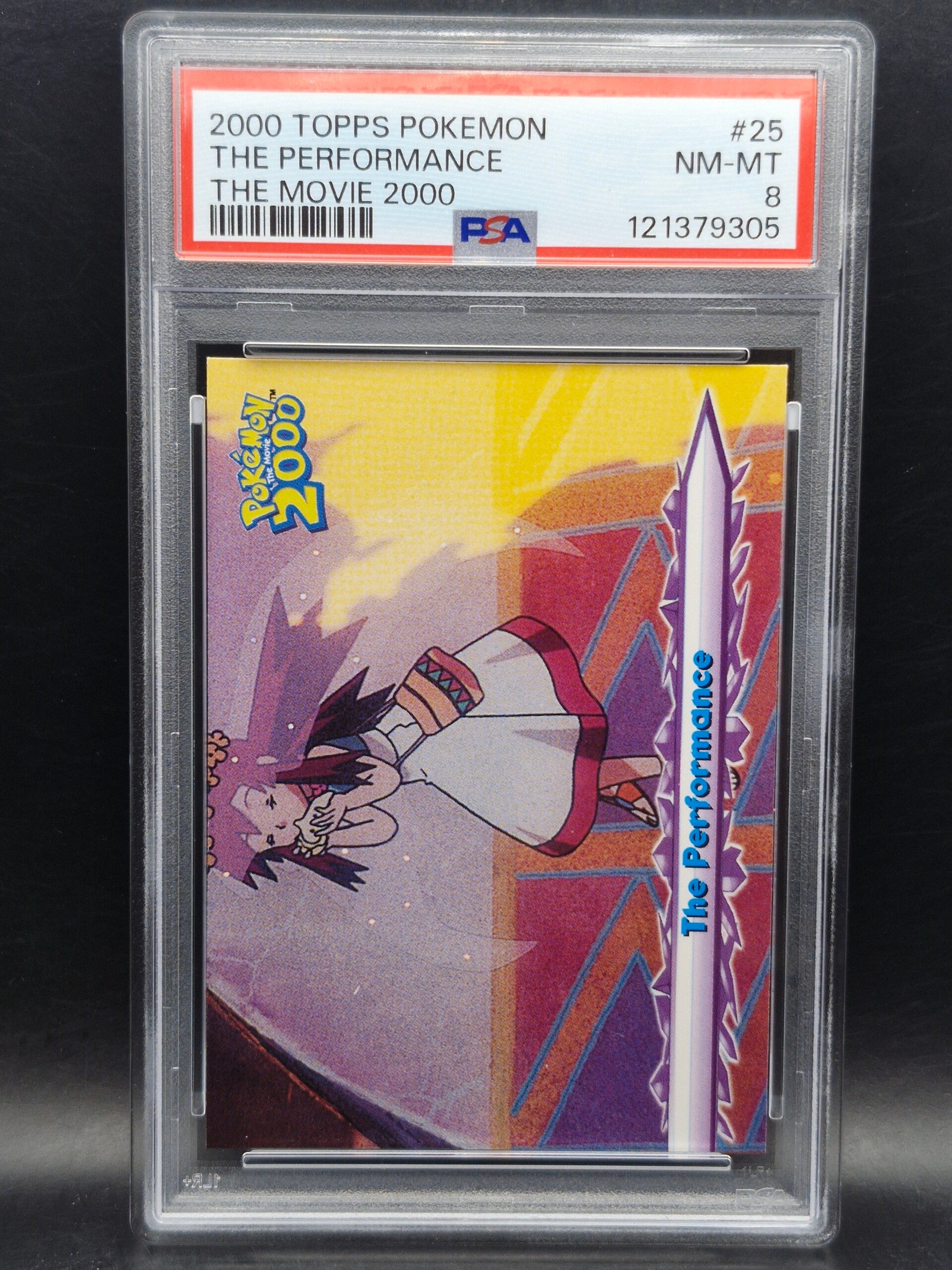 The performance 2000 topps the movie #25 PSA 8