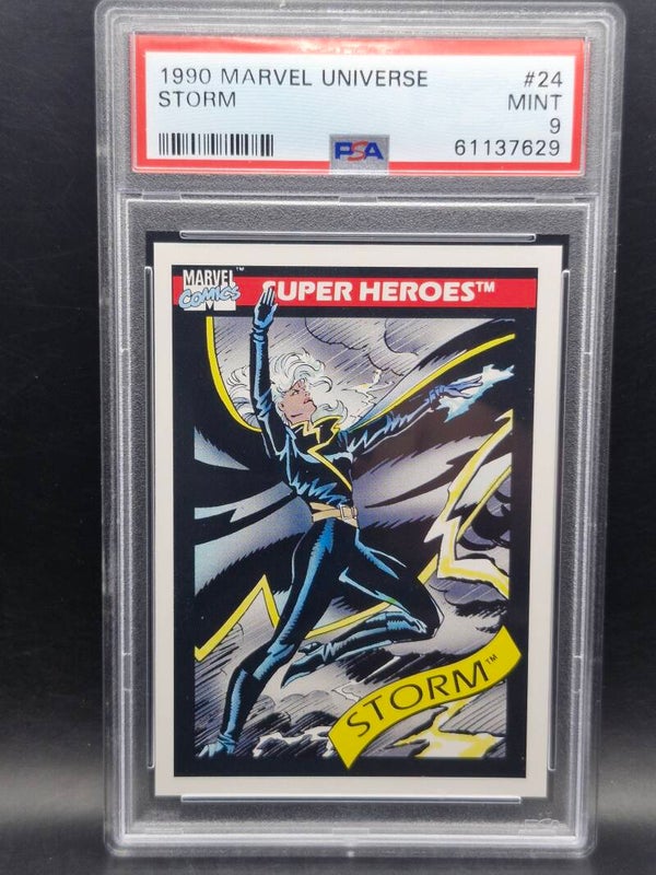 Marvel universe 1990 storm #24 PSA 9