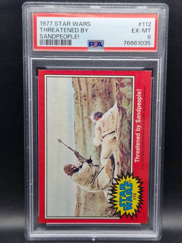 Star wars 1977 threatened by sandpeople #122 PSA 6