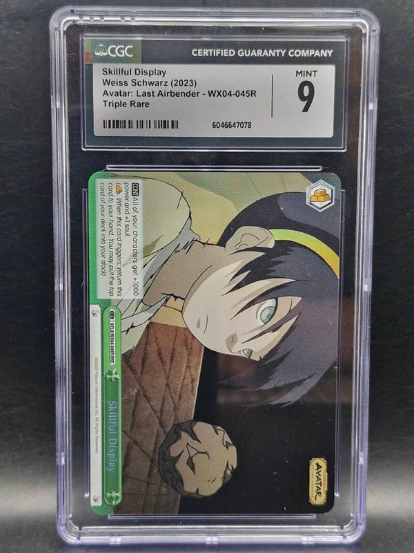 Avatar last airbender triple rare weiss schwarz 2023 cgc 9