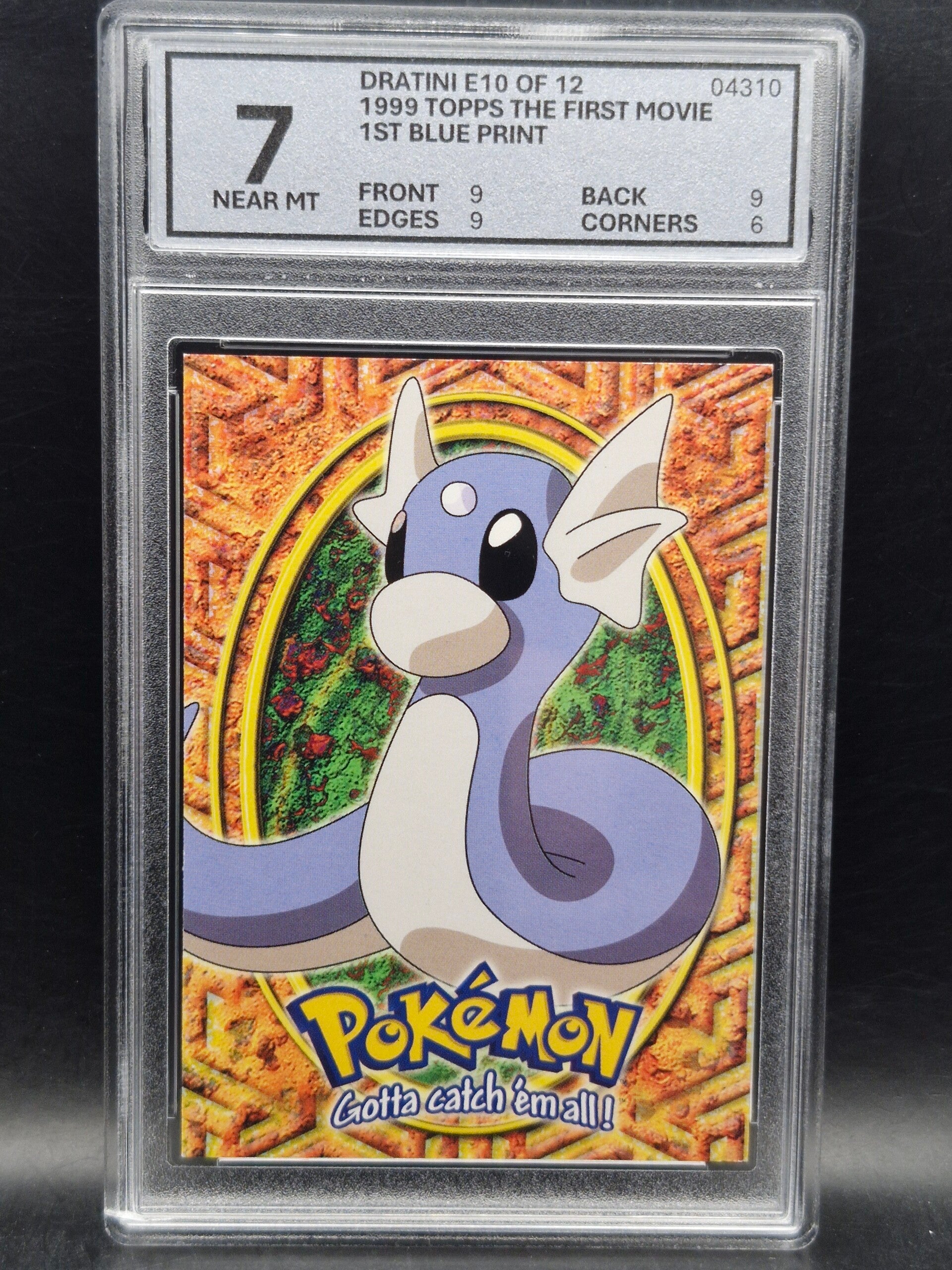 Dratini 1999 topps the first movie woetoe grading 7