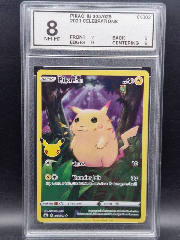 Pikachu 2021 celebrations #5 woetoe grading 8