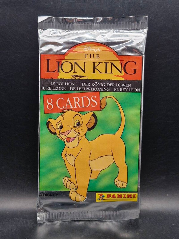 The Lion king 1995 pack 8 cards panini