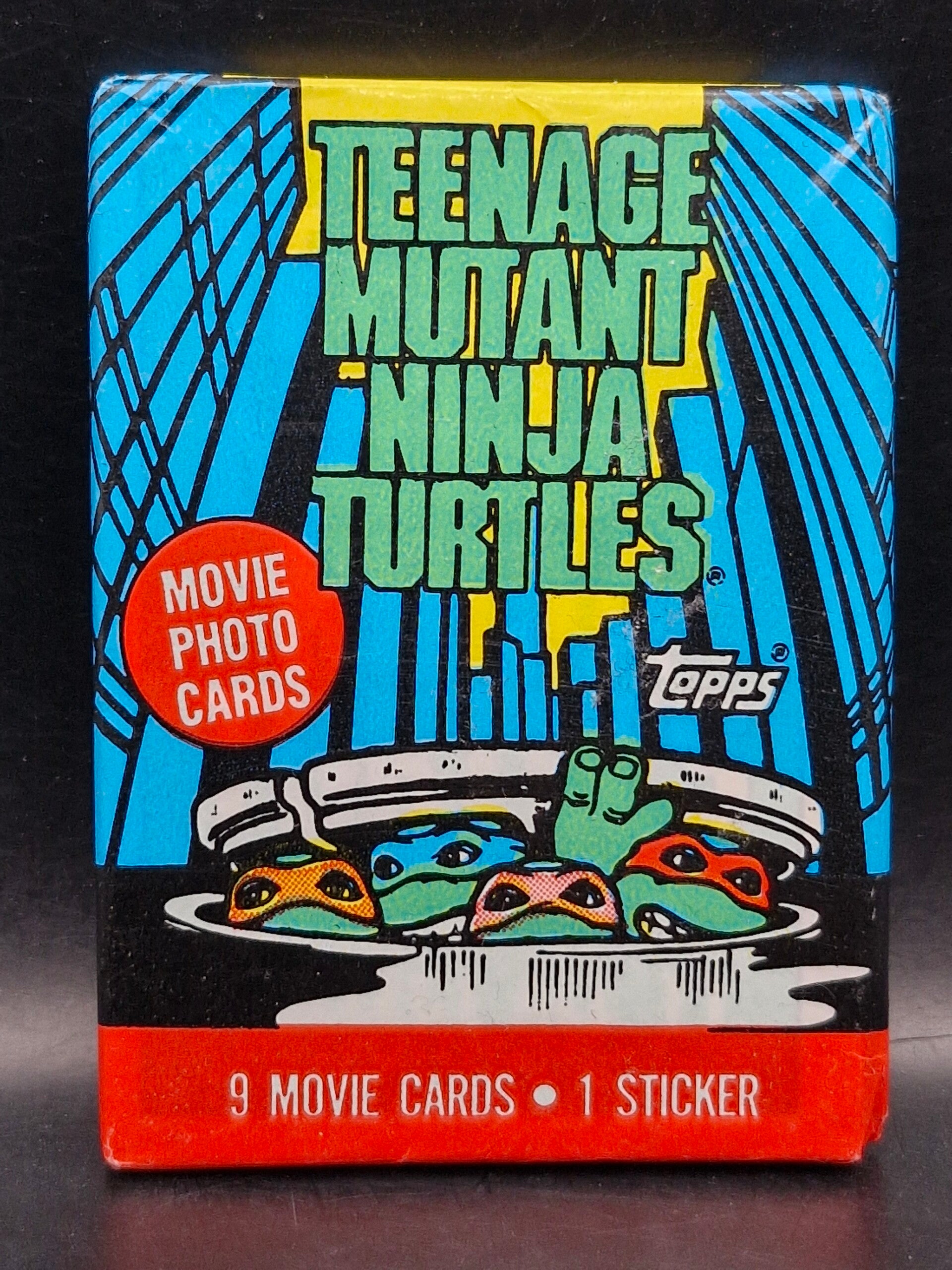 Teenage mutant ninja turtles 1990 9 cards pack