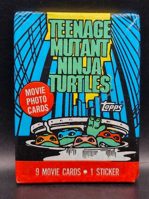 Teenage mutant ninja turtles 1990 9 cards pack