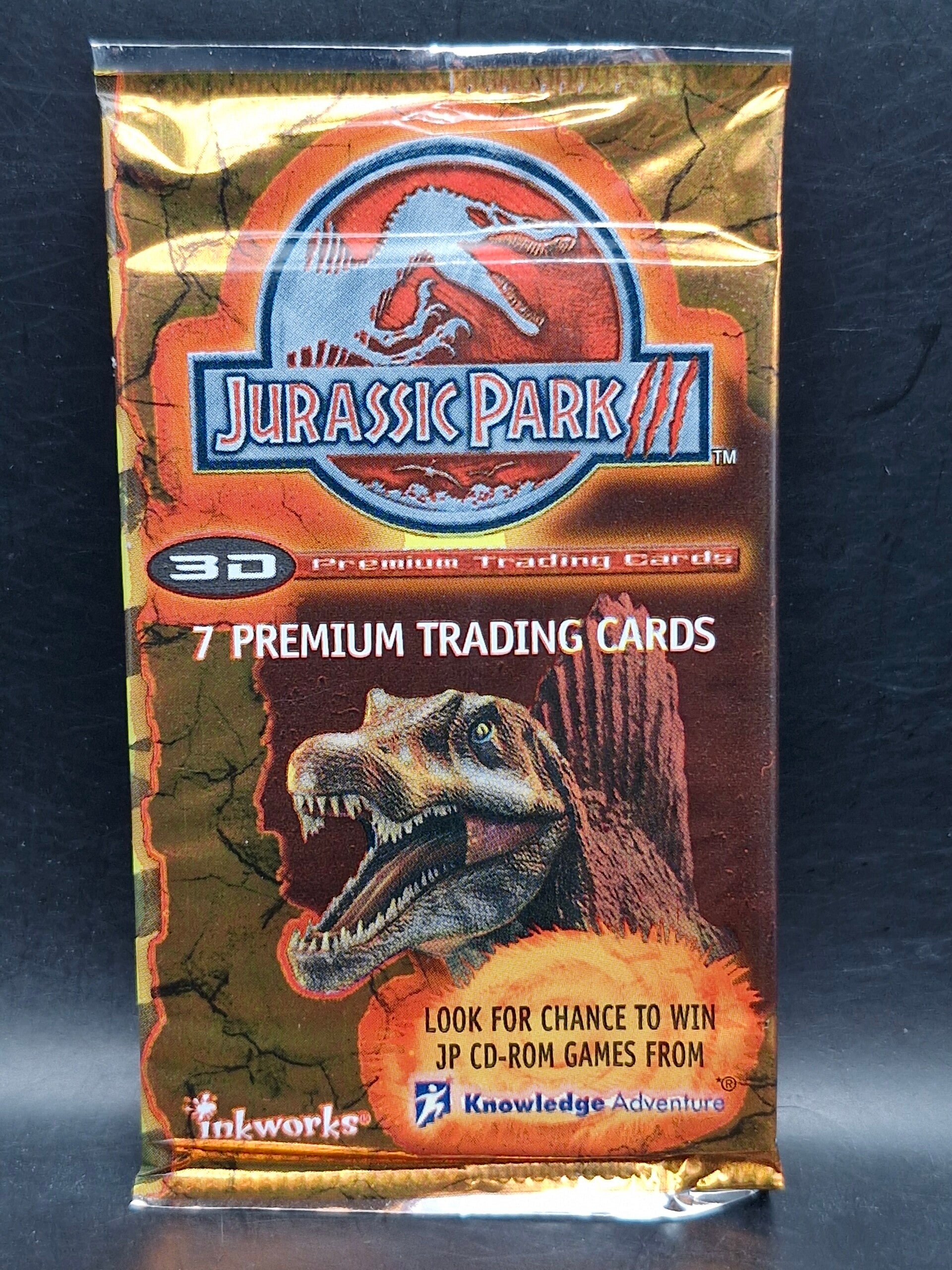 Jurassic park 3 2001 3d. 7 cards pack
