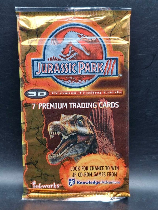 Jurassic park 3 2001 3d. 7 cards pack