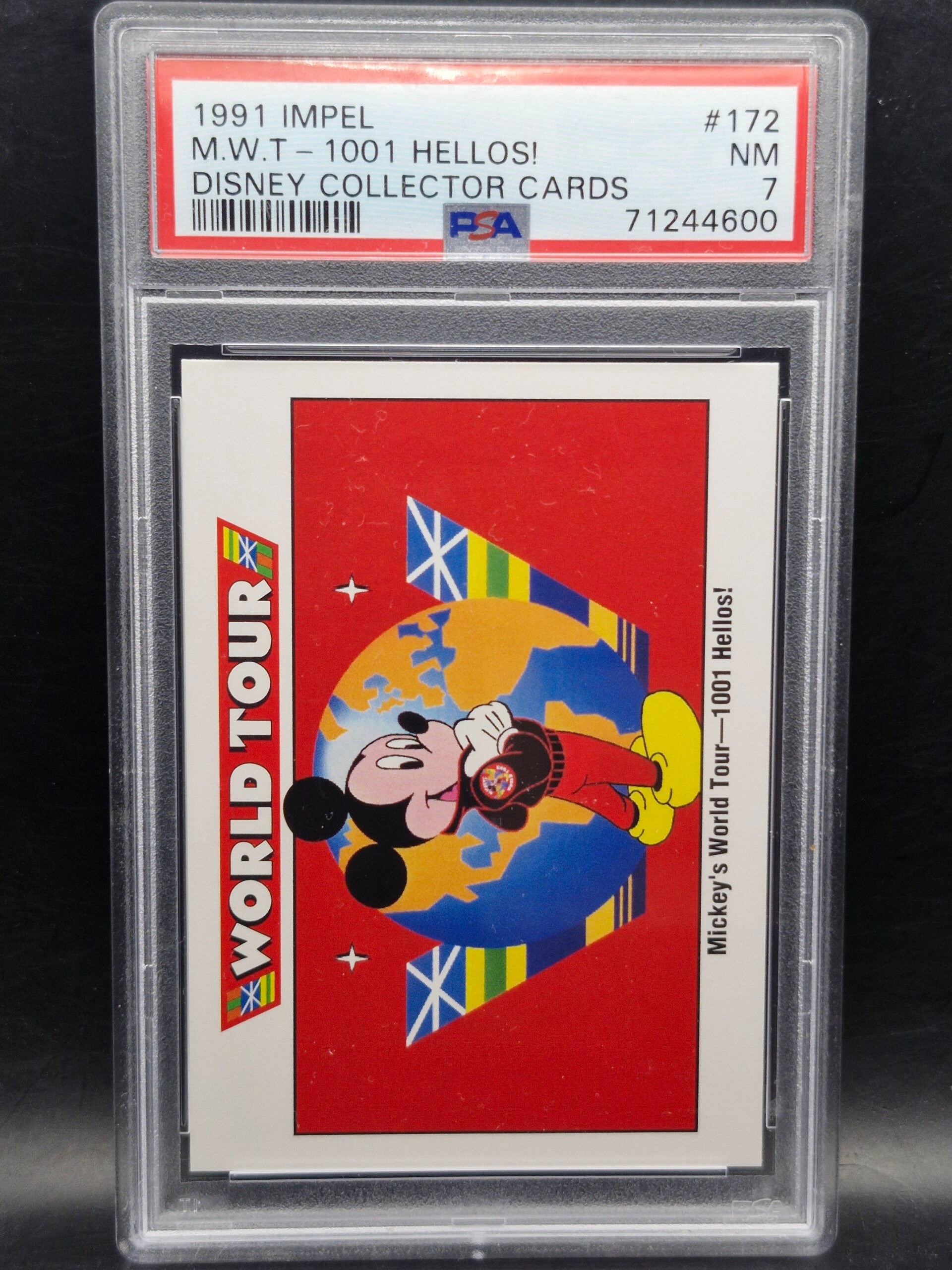 World tour 1991 Disney collector cards #172 PSA 7