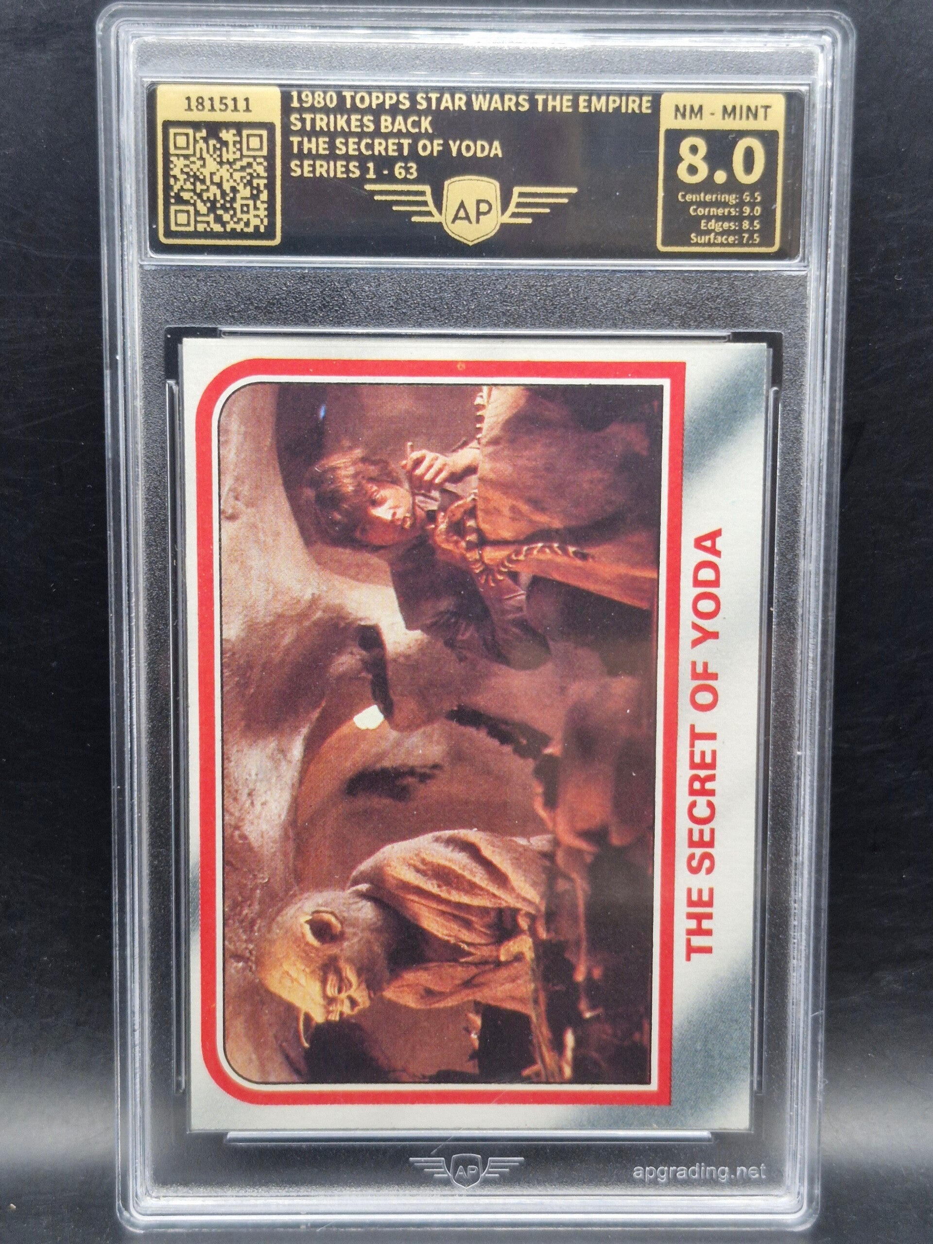 Star wars 1980 the secret of yoda #63 AP 8