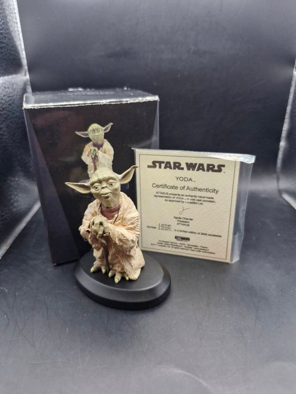 Star wars yoda 2013 limited edition attakus schaal 1:10
