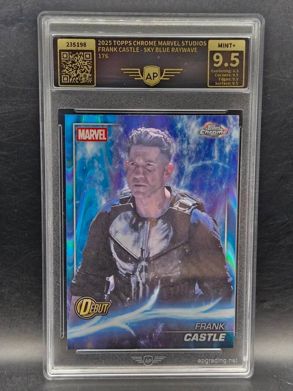 Frank castle 2025 sky blue raywave marvel studios #176 AP 9.5