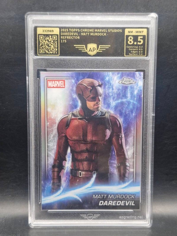 Daredevil mat murdock 2025 topps chrome #175 AP 8.5