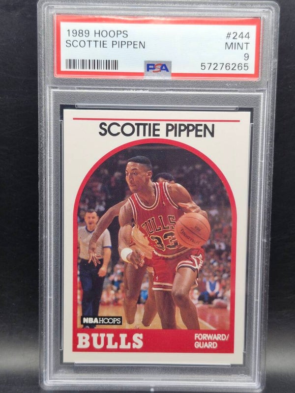 Scottie pippen 1989 hoops bulls NBA #244 PSA 9
