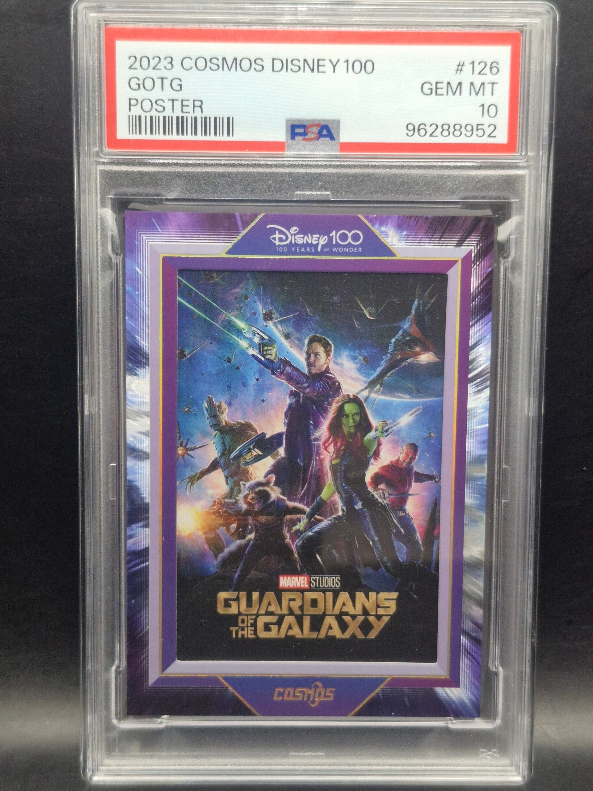 Disney 100 guardians of the galaxy limited edition PSA 10