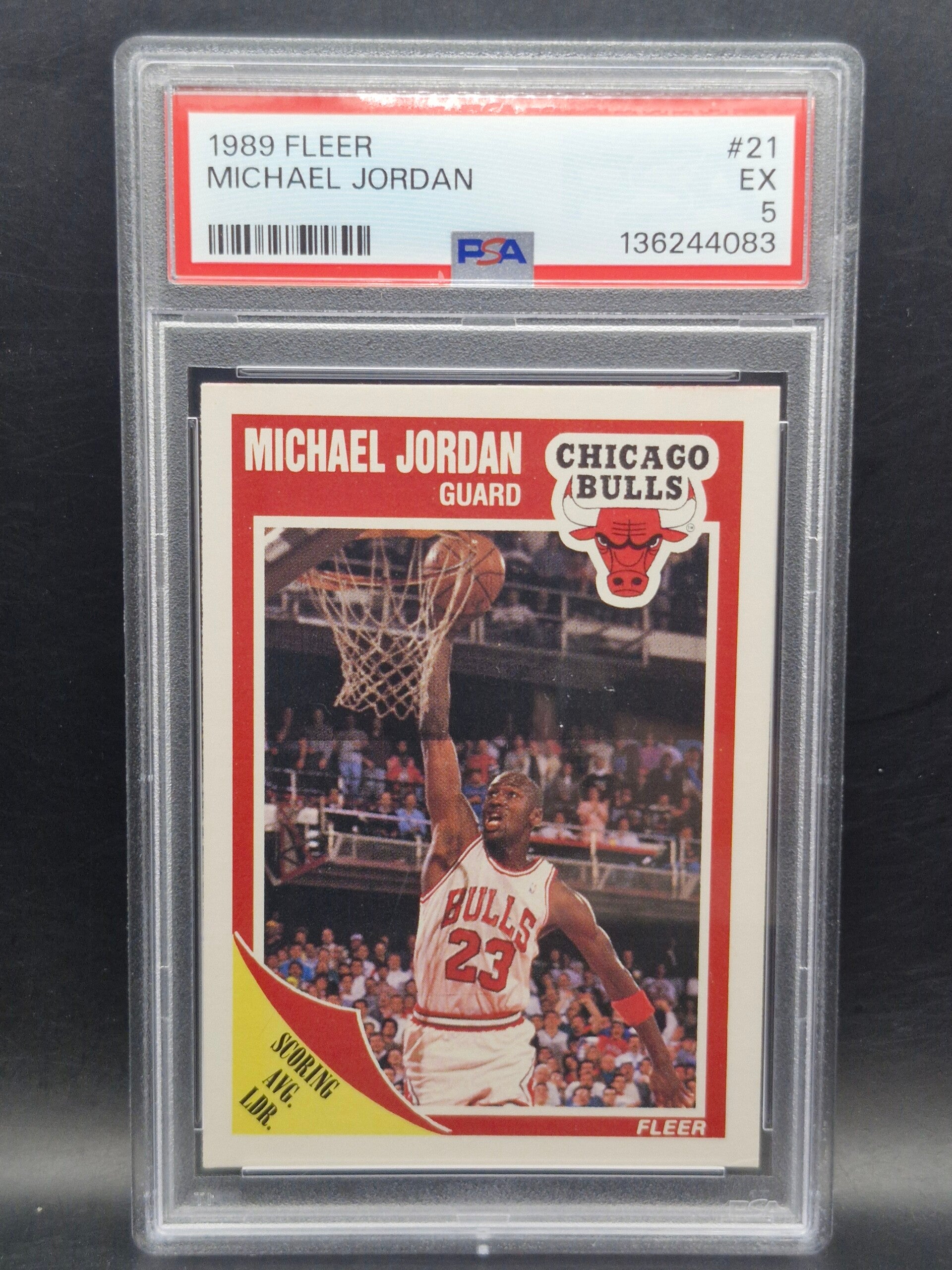 Michael Jordan 1989 NBA bulls #21 PSA 5