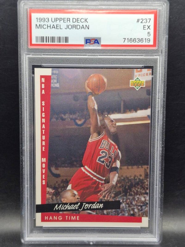 Michael Jordan 1993 upper deck NBA bulls #237 PSA 5