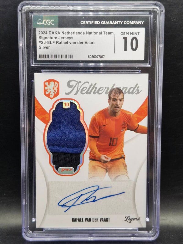 rafael van der vaart shirt en handtekening daka CGC 10