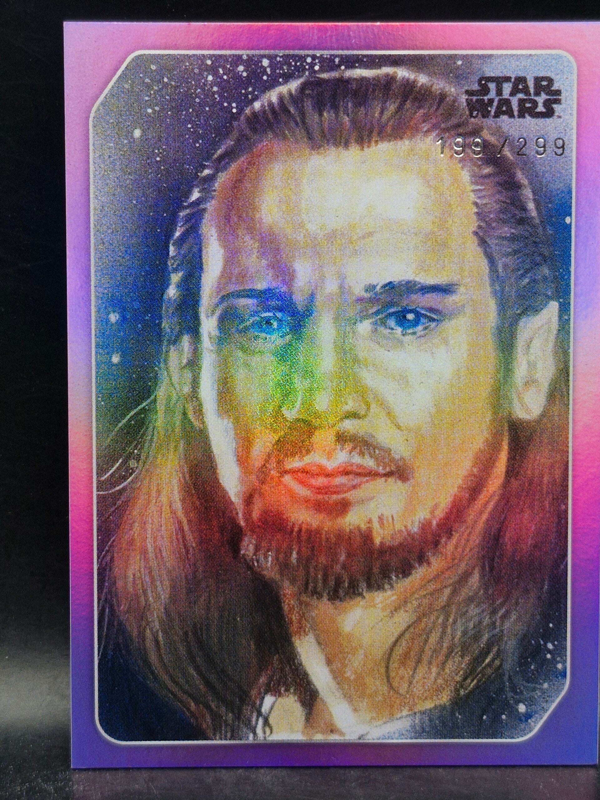 jedi qui gon jinn star wars Limited edition 299/199 topps