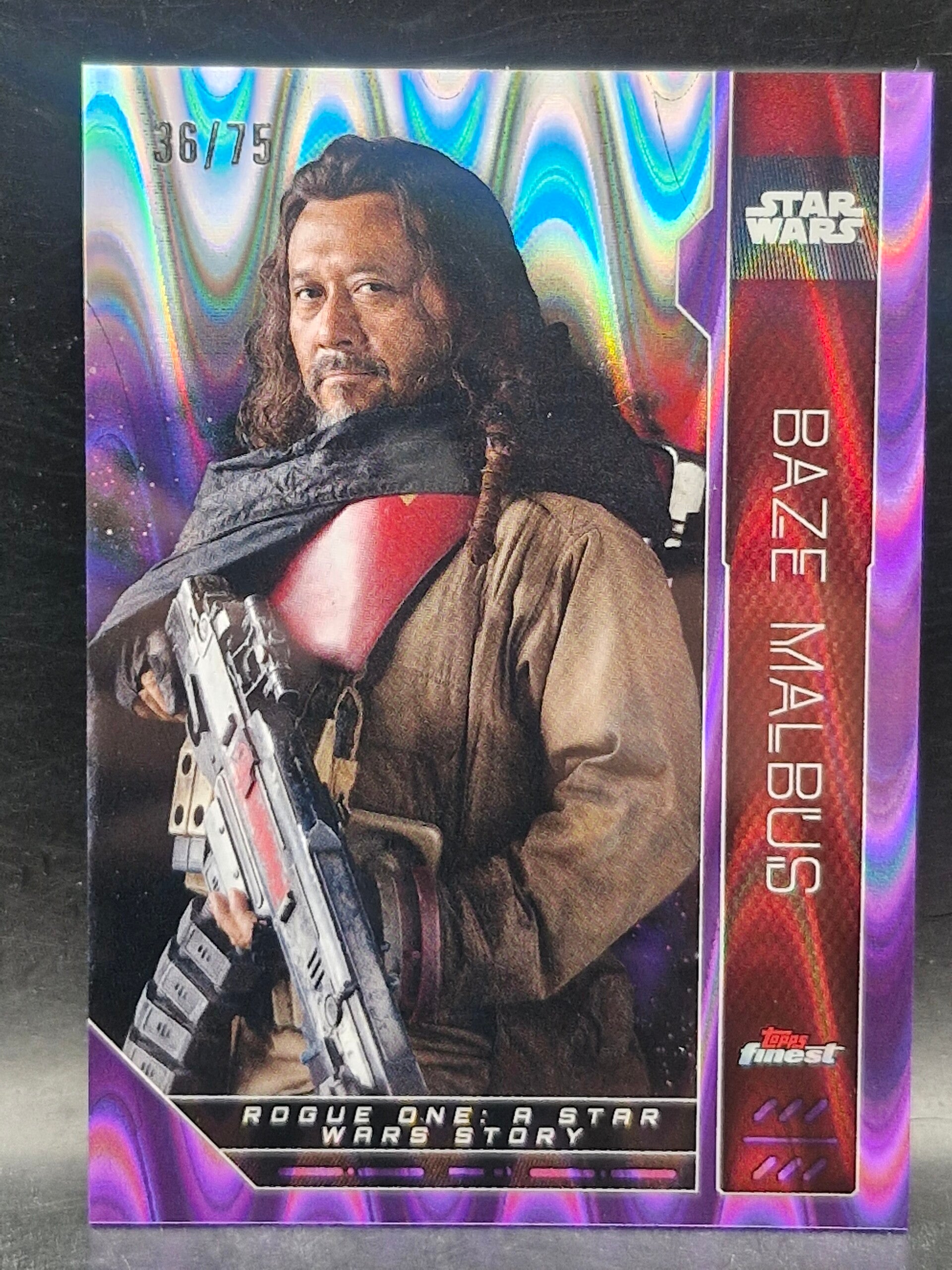 baze malbus star wars Limited edition 75/36 topps