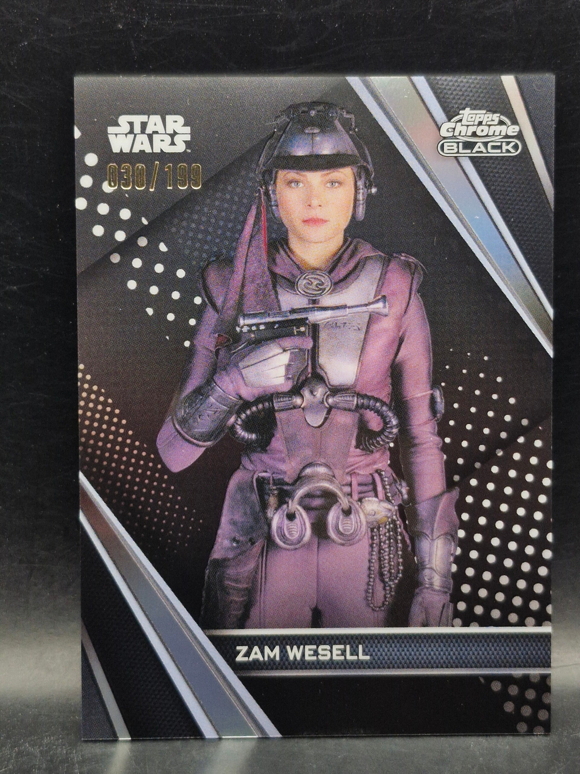 zam wesell star wars Limited edition 30/199 topps chrome