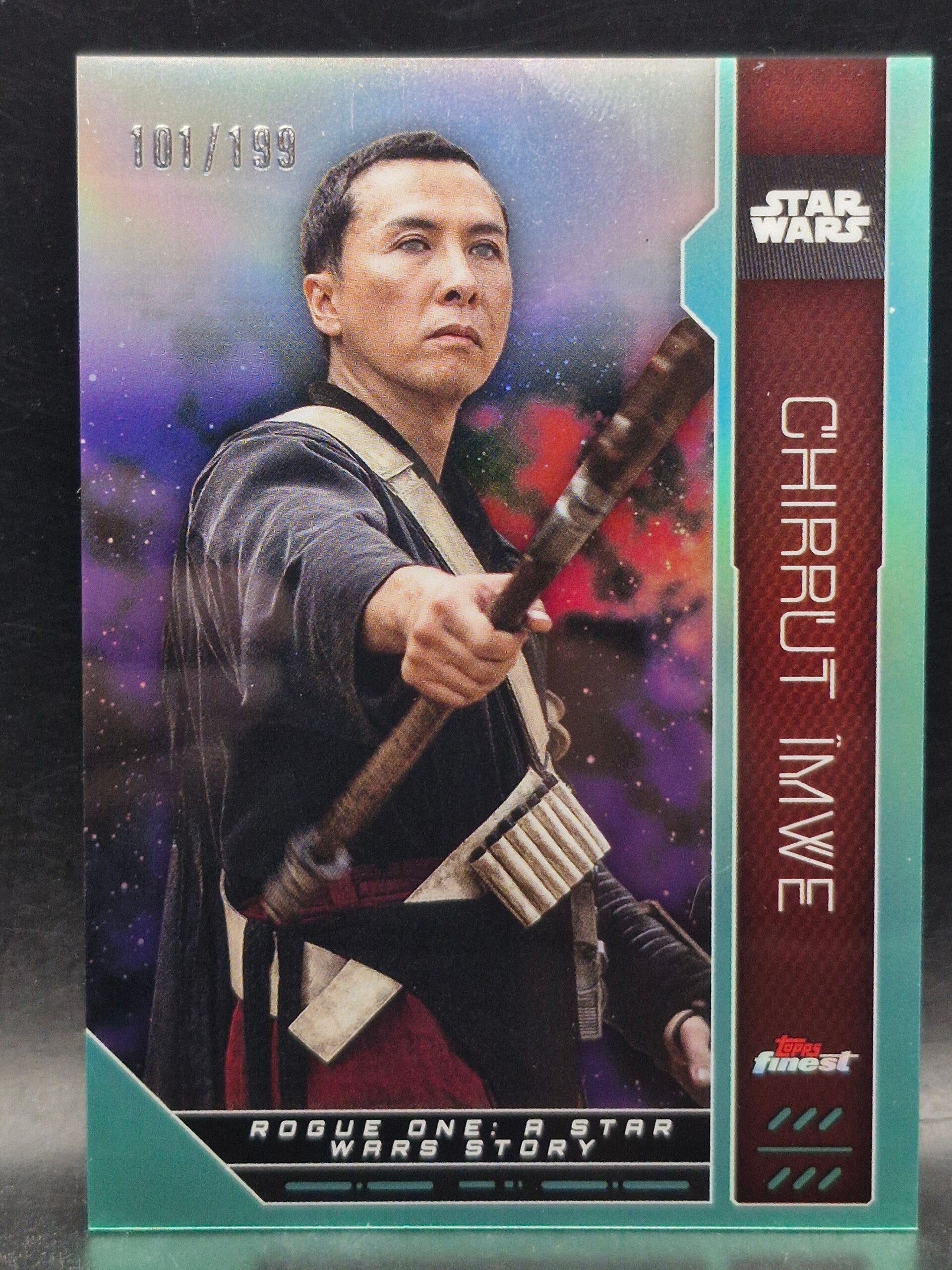chirrut imwe star wars Limited edition 101/199 topps finest
