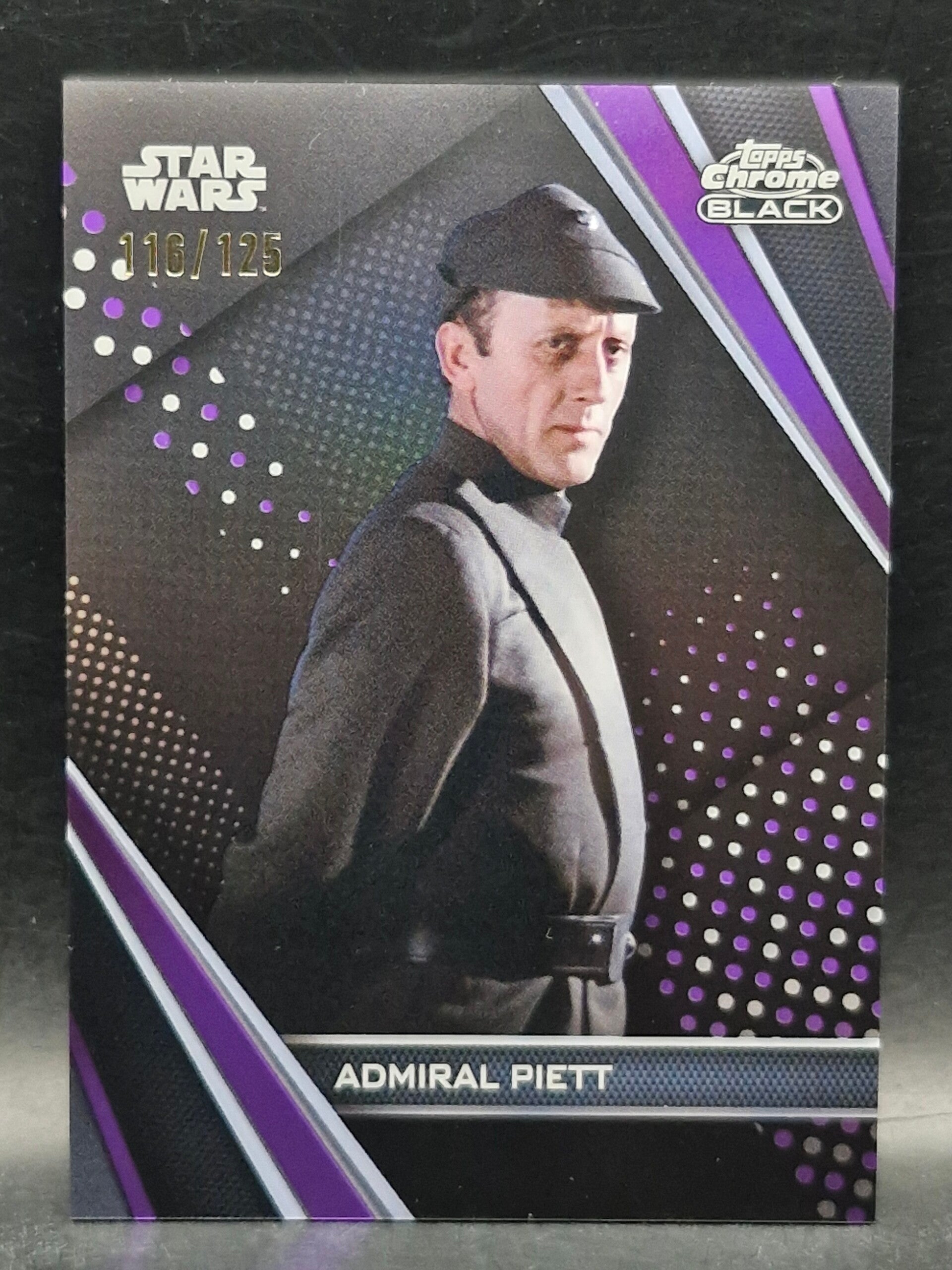 Admiral piett star wars Limited edition 116/125 topps black