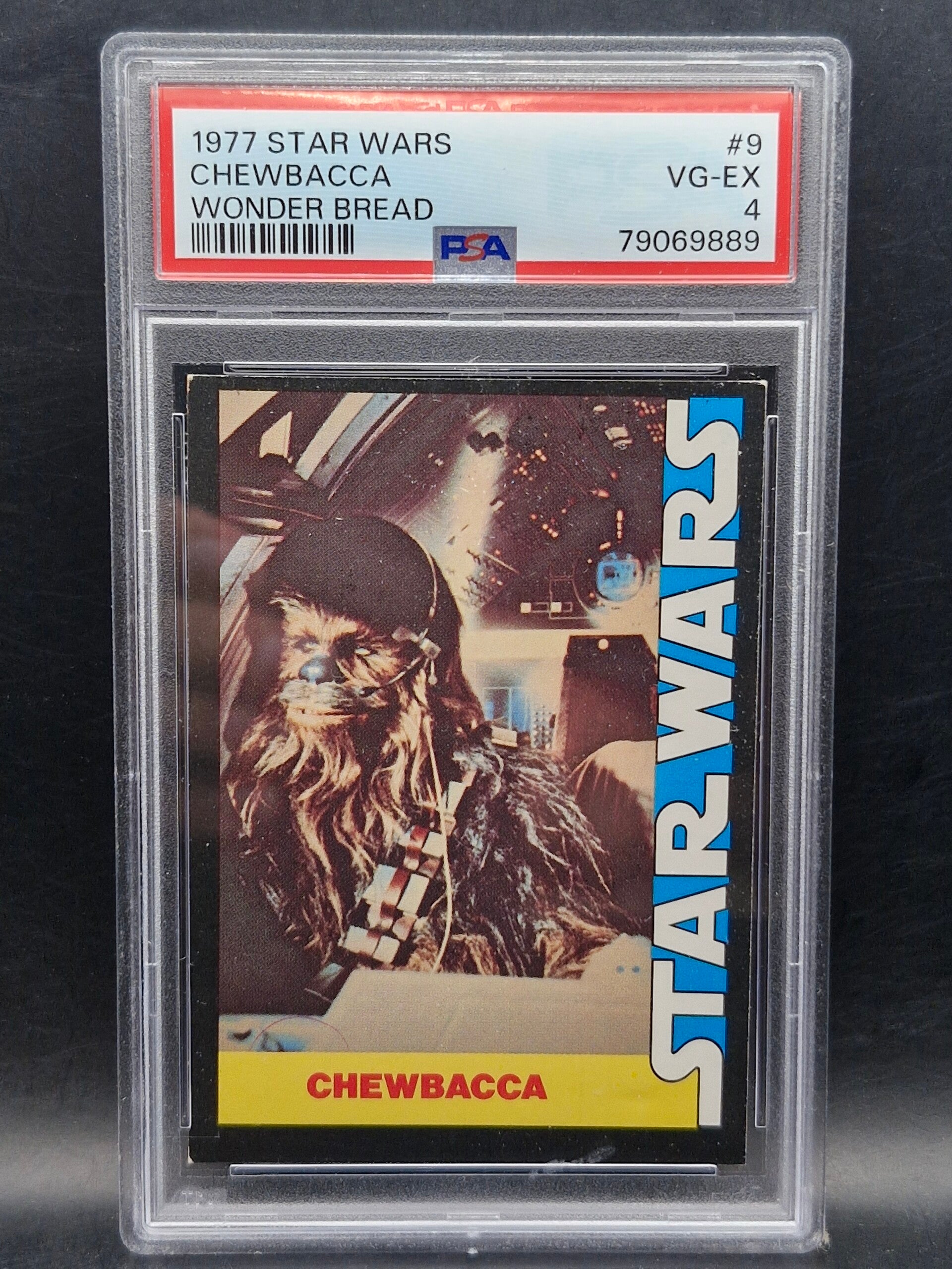 chewbacca 1977 star wars wonder bread #9 PSA 4