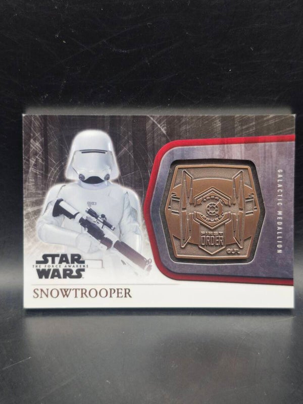 star wars snowtrooper medallion topps