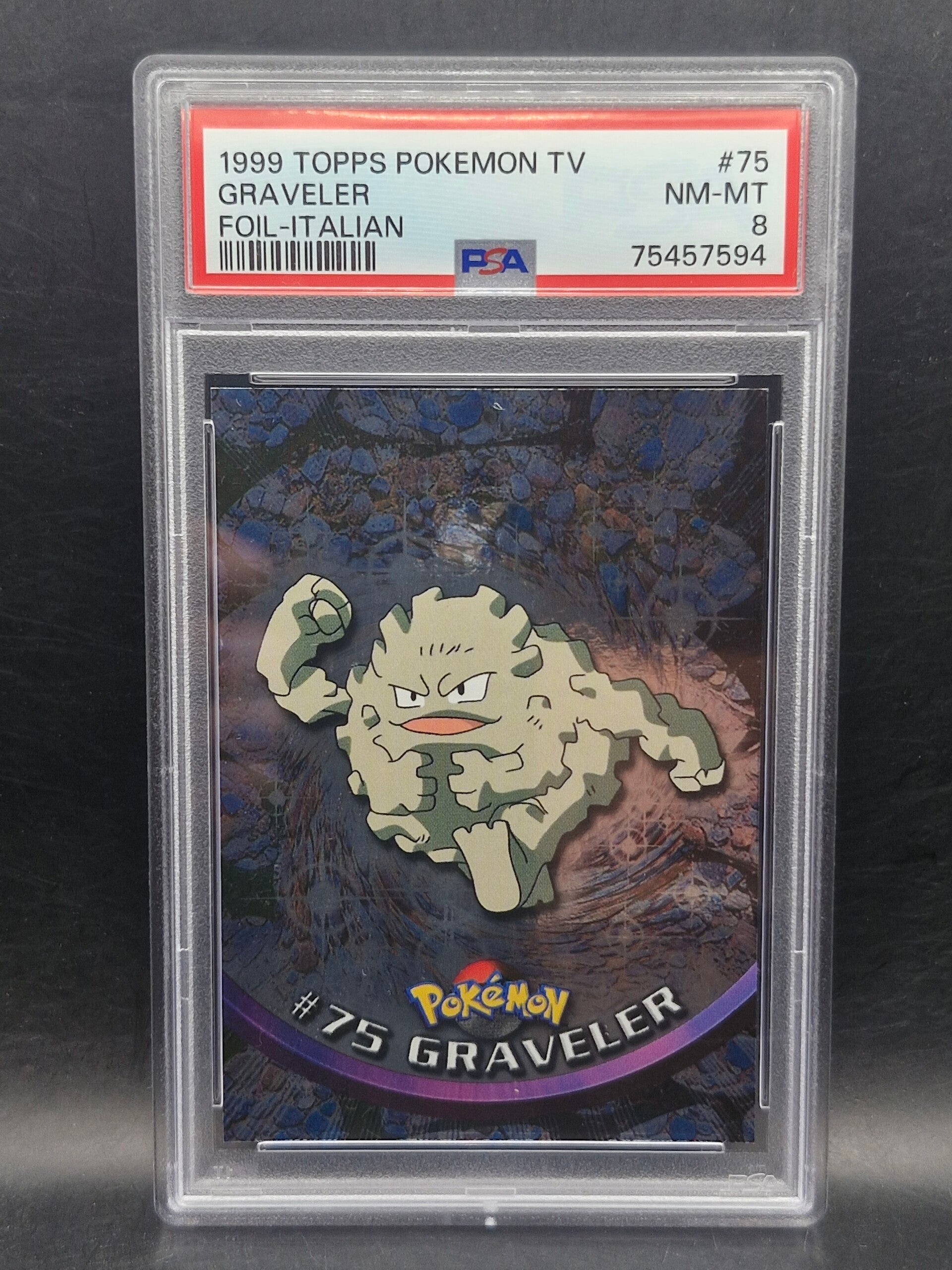 graveler 1999 topps foil italian #75 PSA 8
