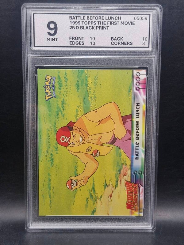battle before lunch 1999 pokemon topps the first movie WG 9