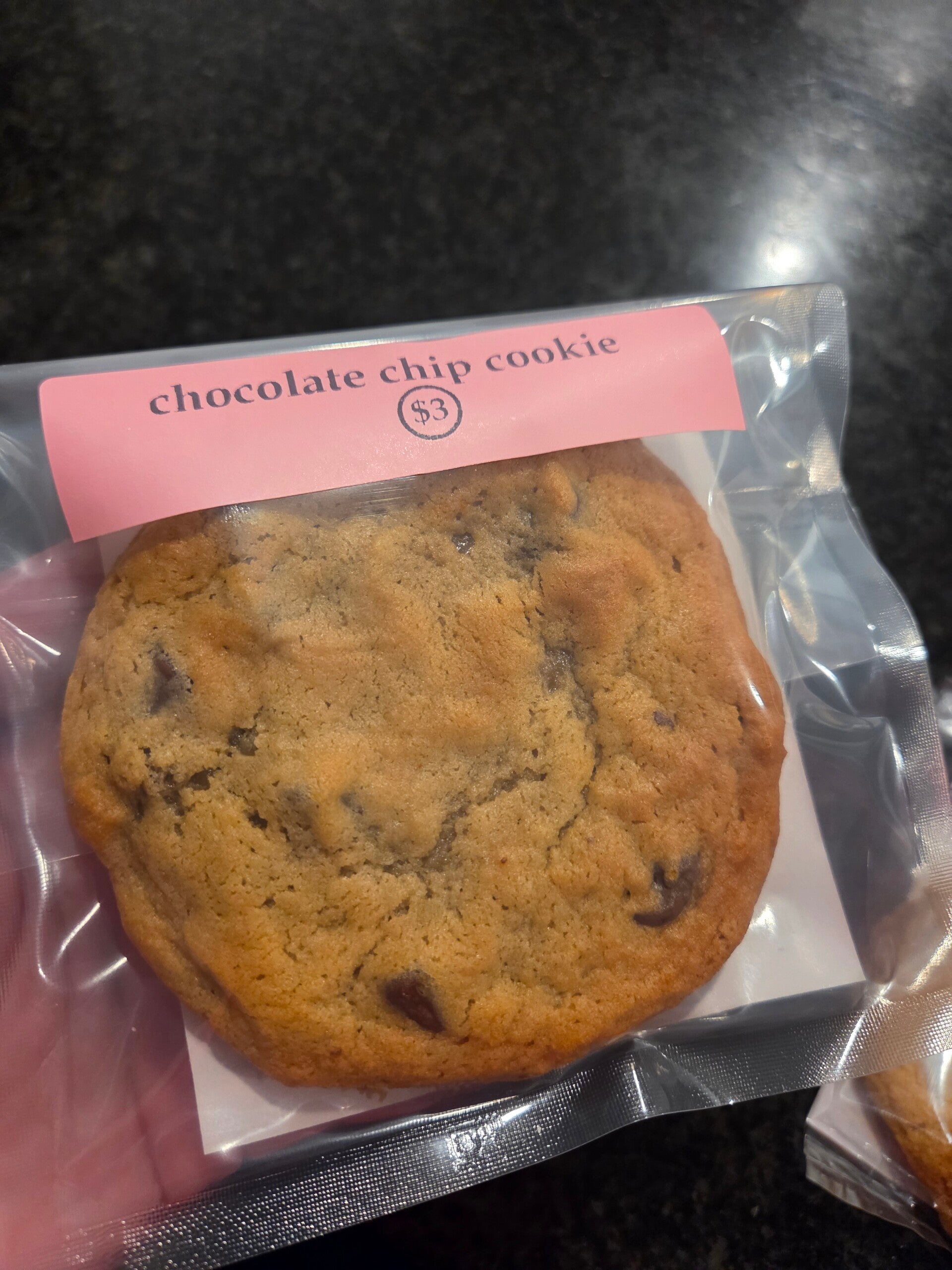 Gluten-free  jumbo chocolate chip cookie