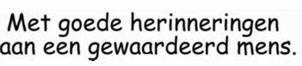SW C09011/85 Met goede herinneringen