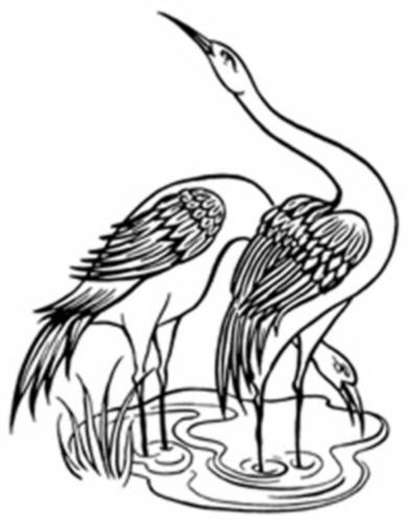 SW M05164/12 Zwei Kräne klein