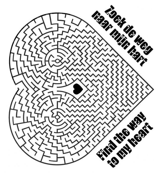 SW Q08010/72 Labyrinth Herz + 2 Texte