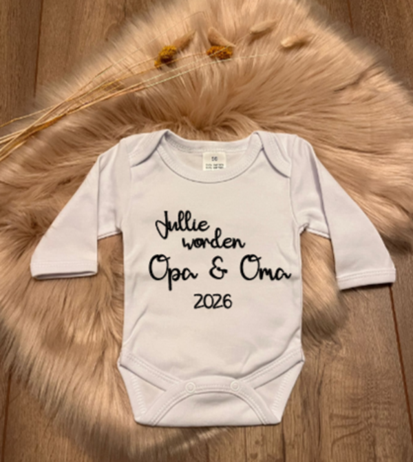 Rompertje Jullie worden Opa en Oma