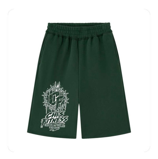 Unisex Raw Edge Fleece Shorts