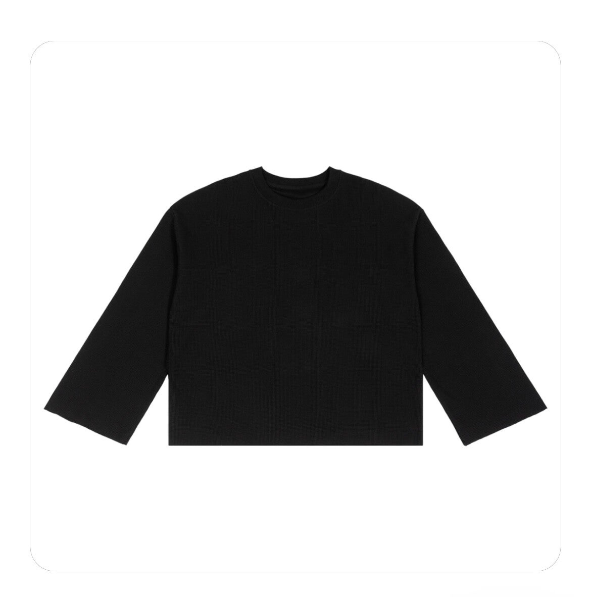 Unisex Waffle Raw Edge ME vs ME Long sleeve