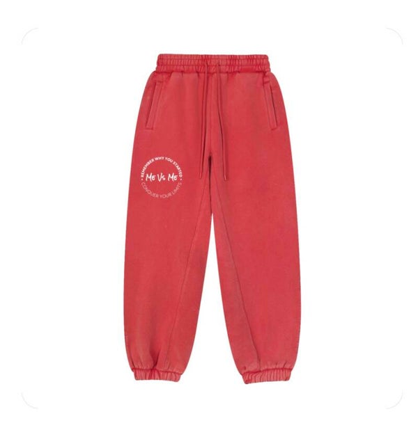 Fleeced Jogger “Me Vs Me” Sweatpants