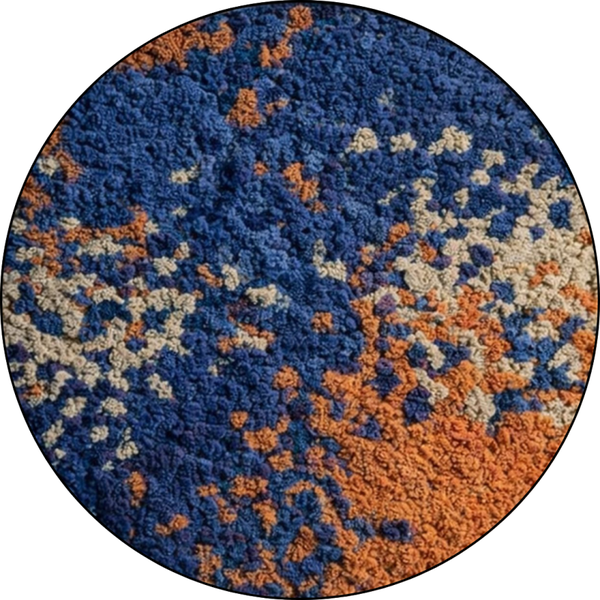 Moscirkel vanaf 40cm € 95,- Marc design | moscirkel met blauw rendiermos