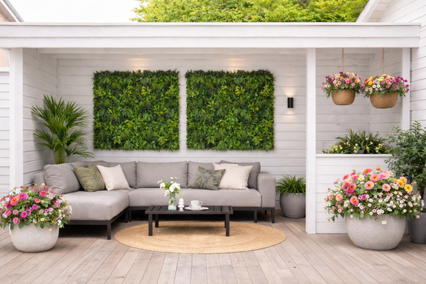 Kunstplanten panelen design: Jungle green 100 x 100 cm