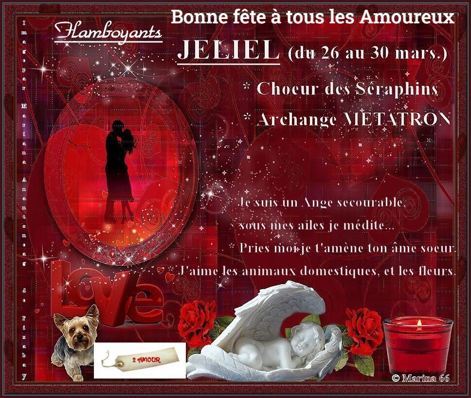 Fête des Amoureux Saint Valentin- Avec l'Archange Jéliel