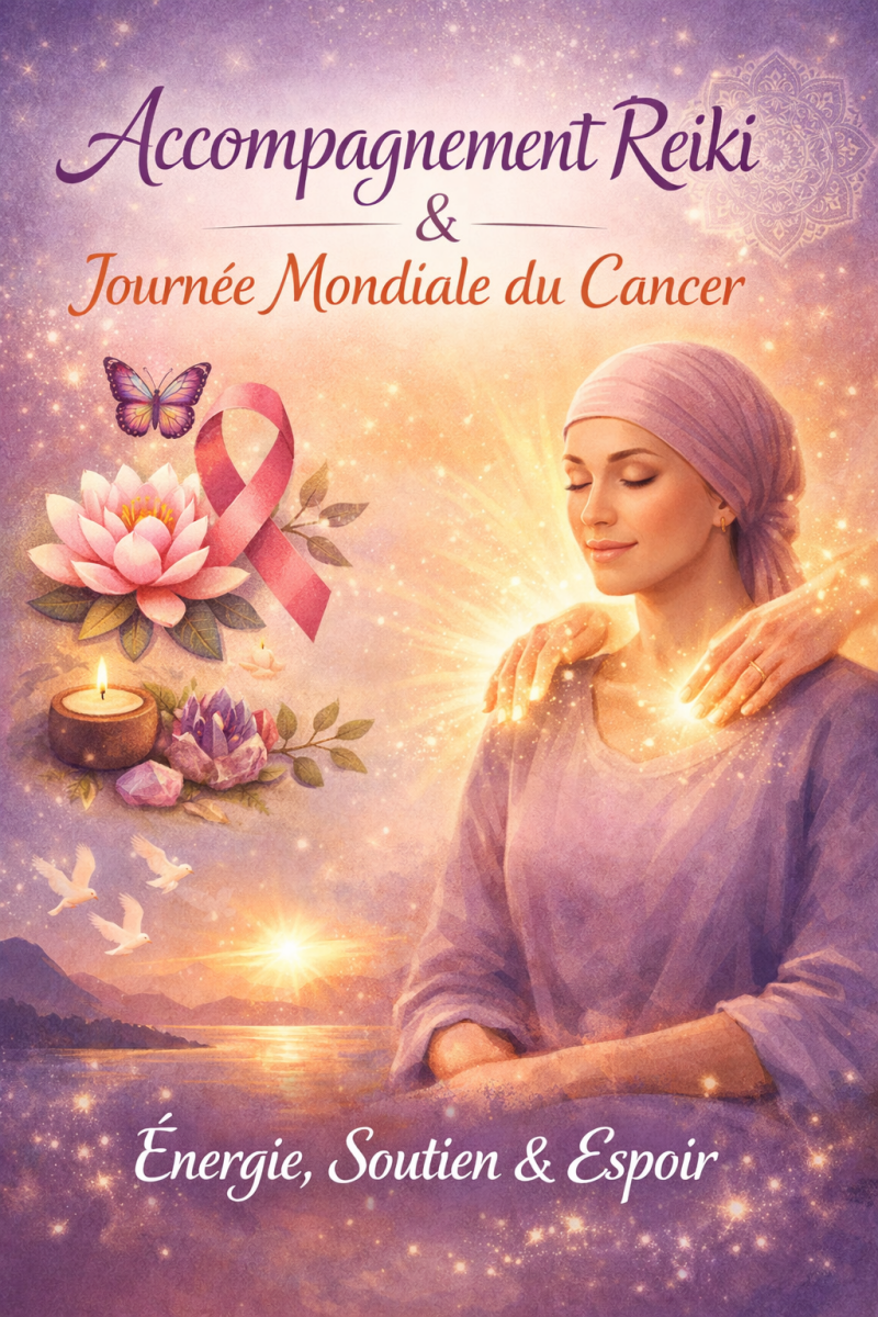 Journée Mondiale du cancer - Accompagnement énergétique 77- Cancer Reiki 77- Onirothérapie et cancer 77- Assunta à Nangis 77 et le cancer