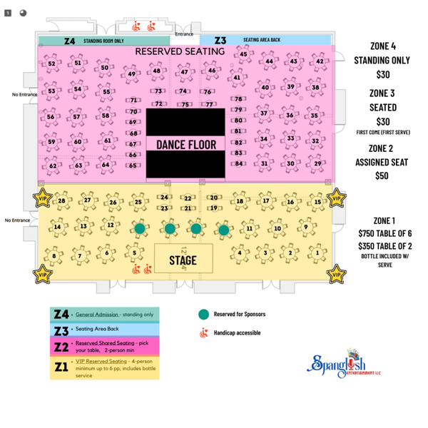GENERAL ADMISSION - ZONE 3 & ZONE 4
