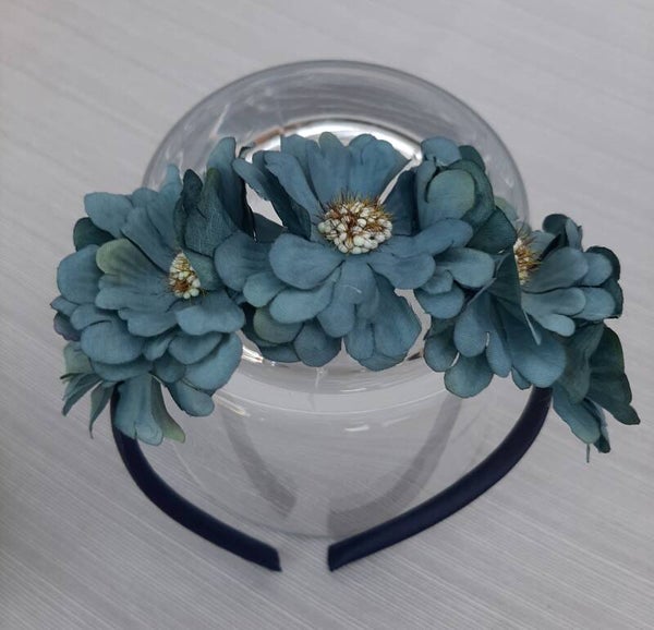 Diadeem Flower blue
