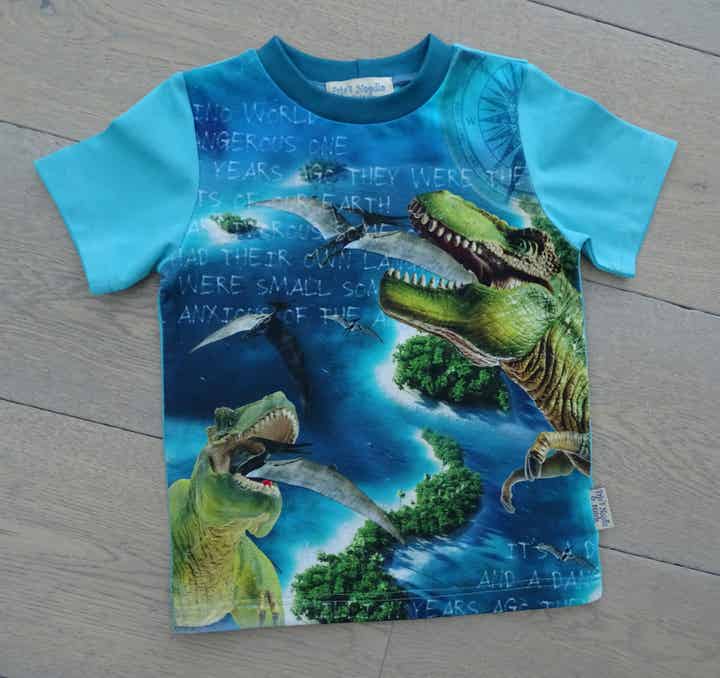 T-shirt 2 dino's open muil