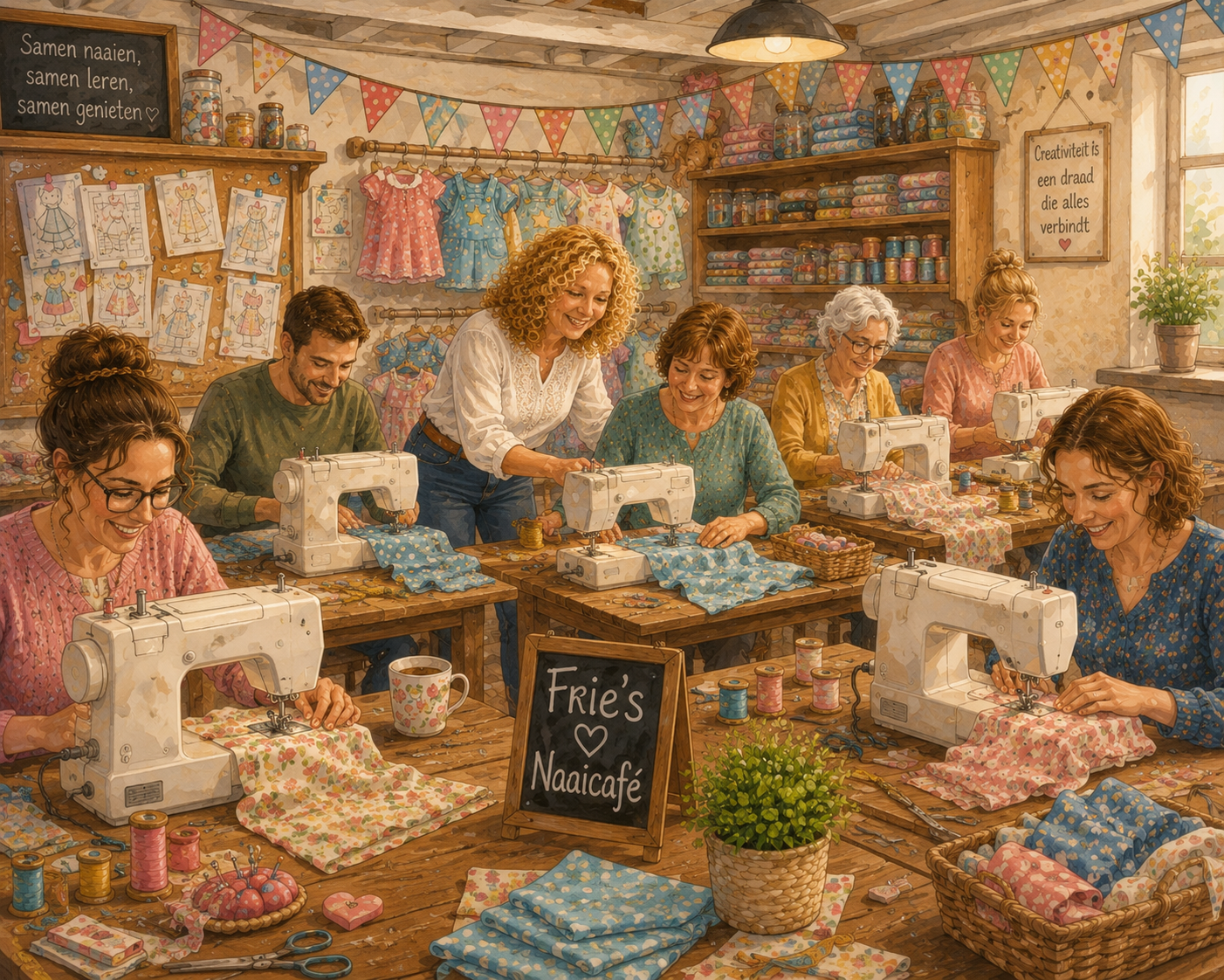 Frie's Naaicafé : workshop I  11 juni 2026 kinder T-shirt naaien